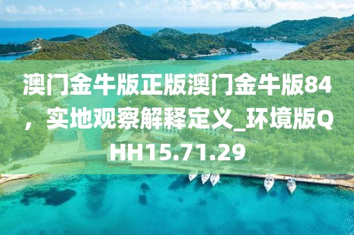 澳门金牛版正版澳门金牛版84，实地观察解释定义_环境版QHH15.71.29