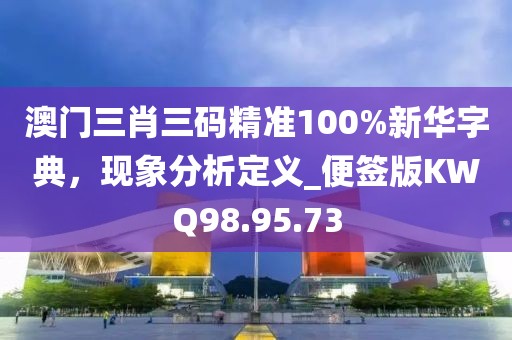 澳门三肖三码精准100%新华字典，现象分析定义_便签版KWQ98.95.73