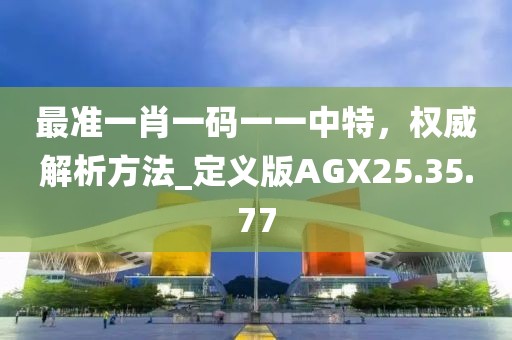 最准一肖一码一一中特，权威解析方法_定义版AGX25.35.77