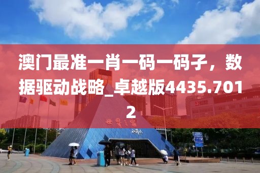 澳门最准一肖一码一码孑，数据驱动战略_卓越版4435.7012