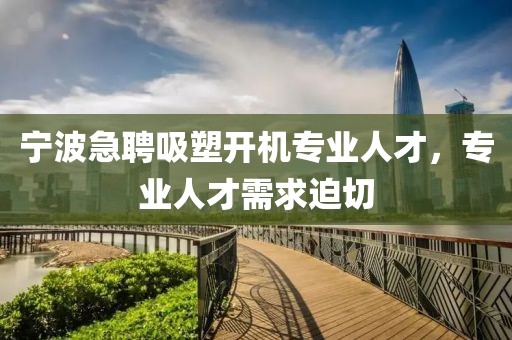 宁波急聘吸塑开机专业人才，专业人才需求迫切