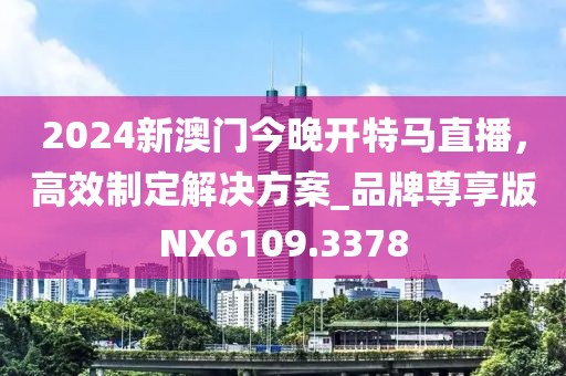 2024新澳门今晚开特马直播，高效制定解决方案_品牌尊享版NX6109.3378