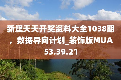 新澳天天开奖资料大全1038期，数据导向计划_装饰版MUA53.39.21