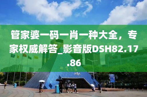 管家婆一码一肖一种大全，专家权威解答_影音版DSH82.17.86