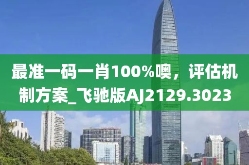 最准一码一肖100%噢，评估机制方案_飞驰版AJ2129.3023