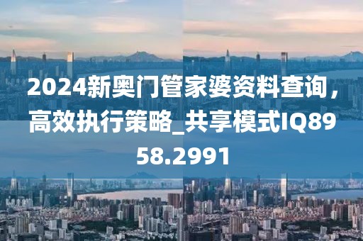 2024新奥门管家婆资料查询，高效执行策略_共享模式IQ8958.2991