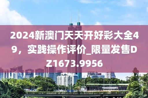 2024新澳门天天开好彩大全49，实践操作评价_限量发售DZ1673.9956