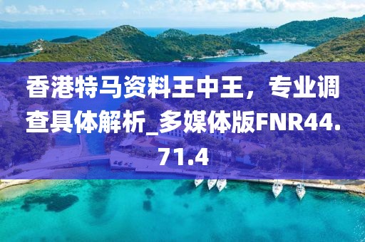 香港特马资料王中王，专业调查具体解析_多媒体版FNR44.71.4