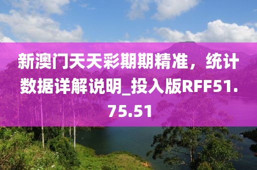 新澳门天天彩期期精准，统计数据详解说明_投入版RFF51.75.51
