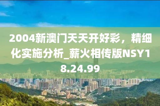 2004新澳门天天开好彩，精细化实施分析_薪火相传版NSY18.24.99