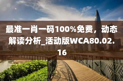 最准一肖一码100%免费，动态解读分析_活动版WCA80.02.16