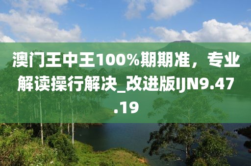 澳门王中王100%期期准，专业解读操行解决_改进版IJN9.47.19