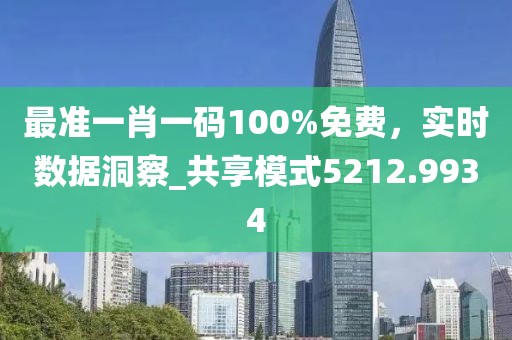最准一肖一码100%免费，实时数据洞察_共享模式5212.9934