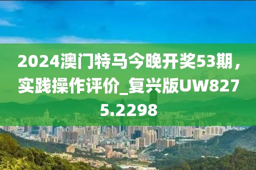2024澳门特马今晚开奖53期，实践操作评价_复兴版UW8275.2298