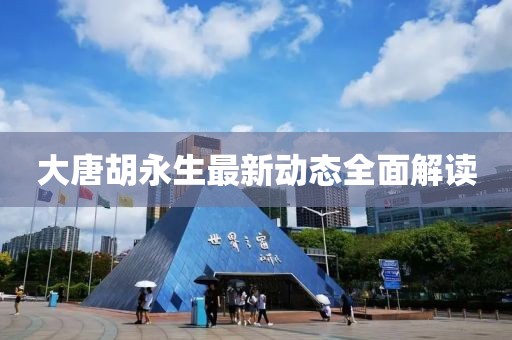 大唐胡永生最新动态全面解读