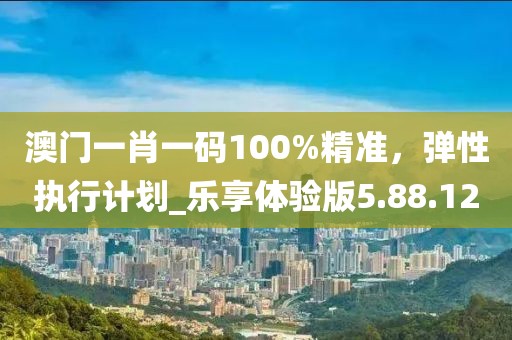 澳门一肖一码100%精准，弹性执行计划_乐享体验版5.88.12