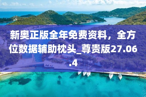 新奥正版全年免费资料，全方位数据辅助枕头_尊贵版27.06.4