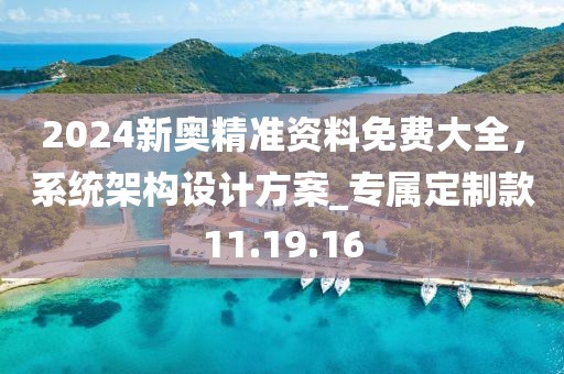 2024新奥精准资料免费大全，系统架构设计方案_专属定制款11.19.16
