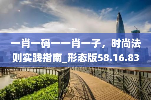 一肖一码一一肖一子，时尚法则实践指南_形态版58.16.83