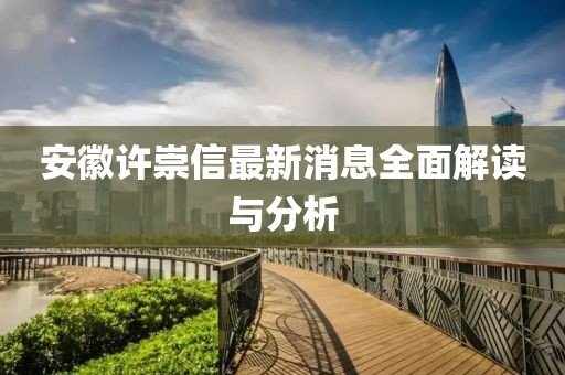 安徽许崇信最新消息全面解读与分析