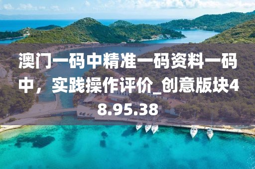 澳门一码中精准一码资料一码中，实践操作评价_创意版块48.95.38