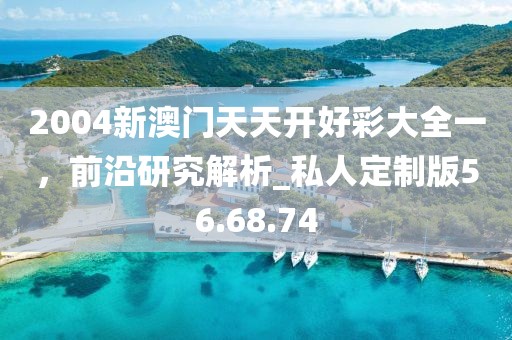 2004新澳门天天开好彩大全一，前沿研究解析_私人定制版56.68.74