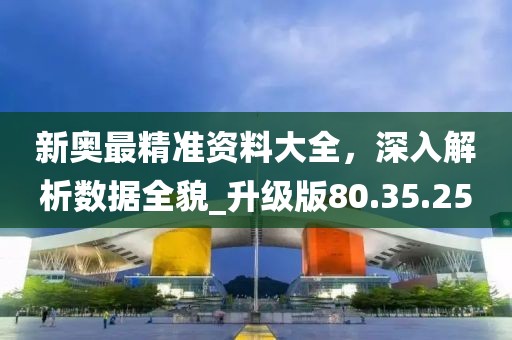 新奥最精准资料大全，深入解析数据全貌_升级版80.35.25