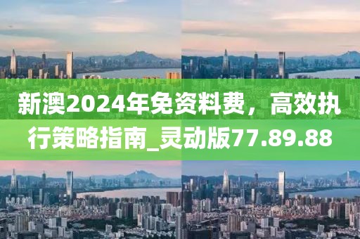 新澳2024年免资料费，高效执行策略指南_灵动版77.89.88