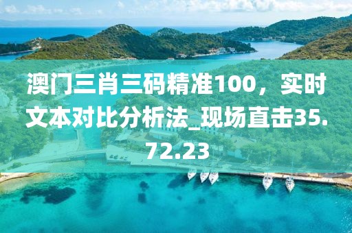 澳门三肖三码精准100，实时文本对比分析法_现场直击35.72.23