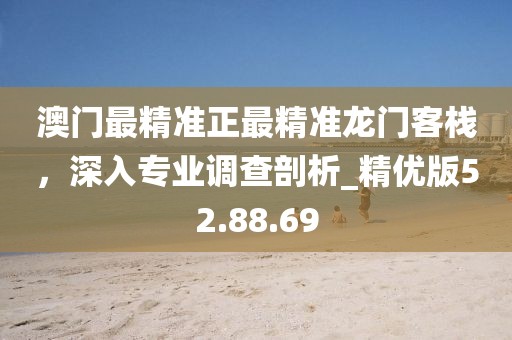 澳门最精准正最精准龙门客栈，深入专业调查剖析_精优版52.88.69