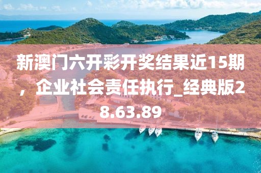 新澳门六开彩开奖结果近15期，企业社会责任执行_经典版28.63.89