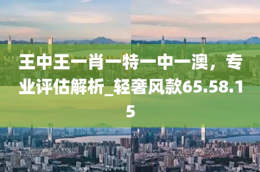 王中王一肖一特一中一澳，专业评估解析_轻奢风款65.58.15