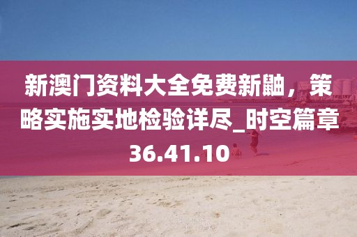 新澳门资料大全免费新鼬，策略实施实地检验详尽_时空篇章36.41.10