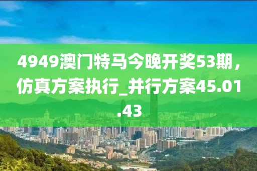4949澳门特马今晚开奖53期，仿真方案执行_并行方案45.01.43