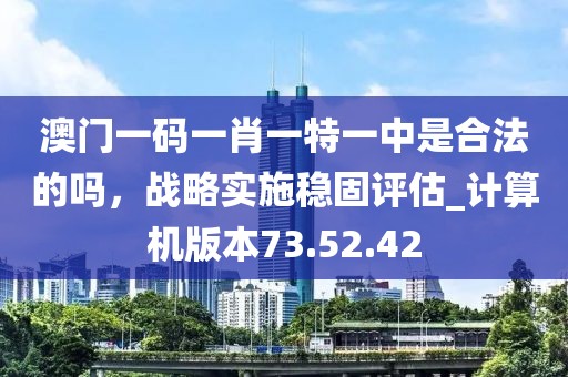 澳门一码一肖一特一中是合法的吗，战略实施稳固评估_计算机版本73.52.42