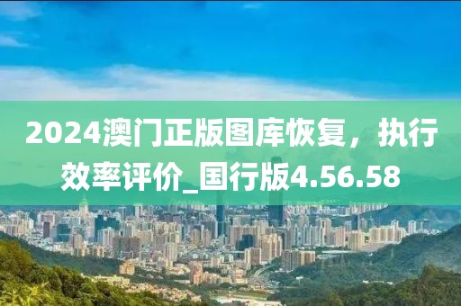 2024澳门正版图库恢复，执行效率评价_国行版4.56.58