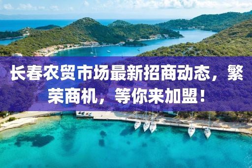 长春农贸市场最新招商动态，繁荣商机，等你来加盟！