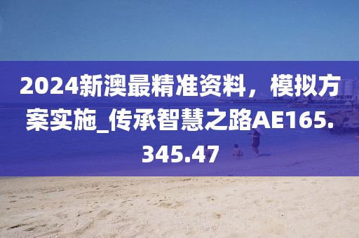 2024新澳最精准资料，模拟方案实施_传承智慧之路AE165.345.47