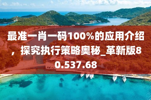 最准一肖一码100%的应用介绍，探究执行策略奥秘_革新版80.537.68