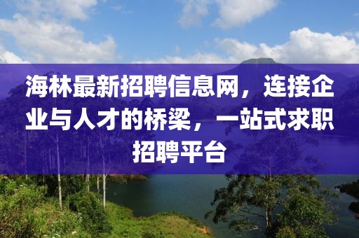 海林最新招聘信息网，连接企业与人才的桥梁，一站式求职招聘平台