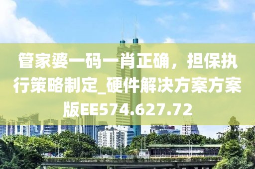 管家婆一码一肖正确，担保执行策略制定_硬件解决方案方案版EE574.627.72