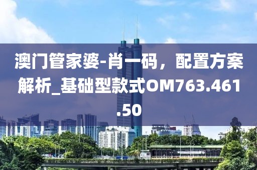 澳门管家婆-肖一码，配置方案解析_基础型款式OM763.461.50