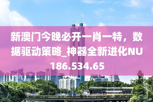 新澳门今晚必开一肖一特，数据驱动策略_神器全新进化NU186.534.65