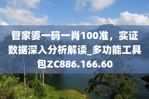 管家婆一码一肖100准，实证数据深入分析解读_多功能工具包ZC886.166.60
