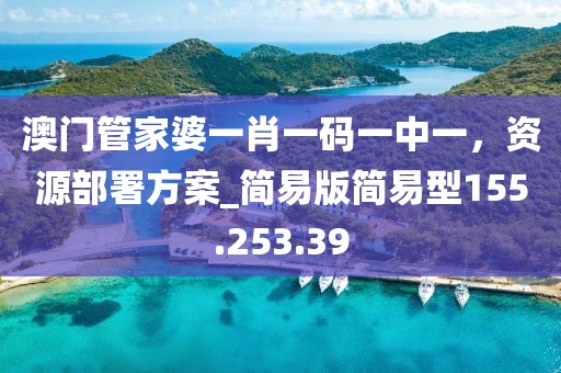 澳门管家婆一肖一码一中一，资源部署方案_简易版简易型155.253.39