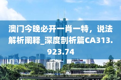 澳门今晚必开一肖一特，说法解析阐释_深度剖析篇CA313.923.74