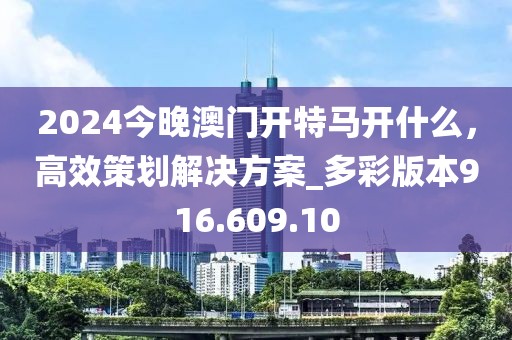 2024今晚澳门开特马开什么，高效策划解决方案_多彩版本916.609.10
