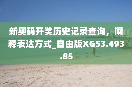 新奥码开奖历史记录查询，阐释表达方式_自由版XG53.493.85