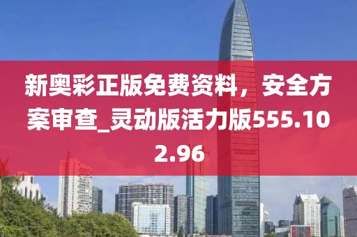 新奥彩正版免费资料，安全方案审查_灵动版活力版555.102.96
