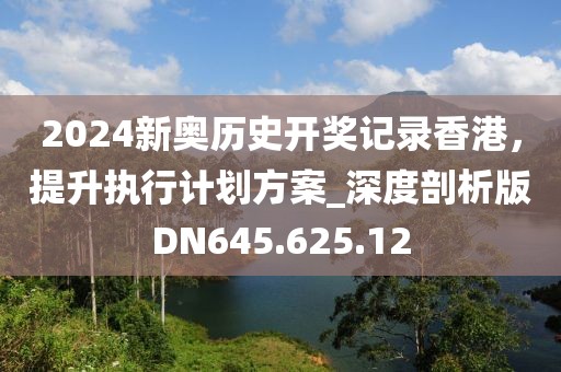 2024新奥历史开奖记录香港，提升执行计划方案_深度剖析版DN645.625.12